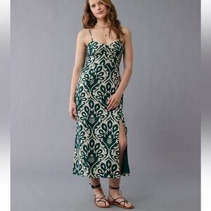 AE Green Patterned Dress